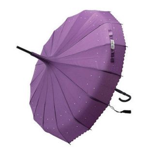 Beautiful Lisbeth Dahl Designer Purple Pagoda/Parasol or Umbrella With