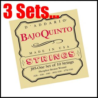 Addario J85 Bajo Quinto Strings Loop End 3SETS   MSRP $83.85