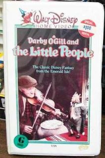 DISNEY DARBY OGILL & LITTLE PEOPLE 1980s WHITE CLAMSHELL CASE USED