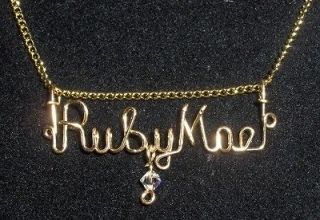 ANY NAME MADE Personalized Name Necklace Genuine 14 KT Gold Filled