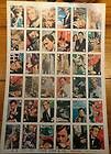 Man From Uncle Uncut Card Sheet Vintage Classic Tv
