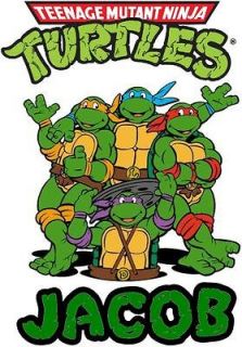 Ninja Turtles PERSONALIZED NAME T SHIRT BIRTHDAY ALL SIZES CUSTOM