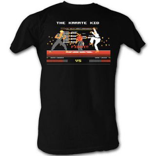 Licensed The Karate Kid Johnny VS. Daniel Fight Adult Shirt S 2XL