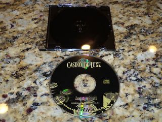 CASINO DE LUXE DELUXE GAMBLING PC XP COMPUTER GAME