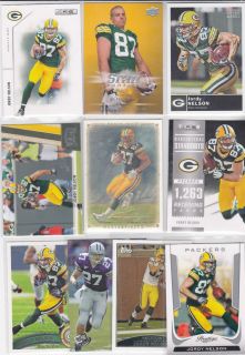 JORDY NELSON ~ LOT~ (10) DIFFERENT 2008 2012 WITH (2) ROOKIES PACKERS