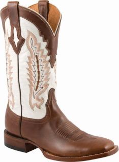 Lucchese Mens Genuine Calf Cowboy Western Boots Natural Oiled M4051