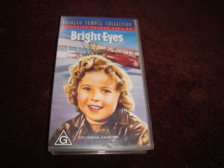BRIGHT EYES   SHIRLEY TEMPLE   VHS VIDEO   1934 COLOUR