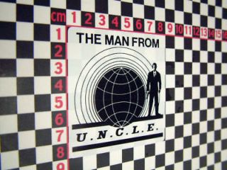 Classic Car Man From Uncle Glass Sticker   US American