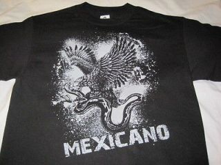 EN MEXICO MEXICAN EAGLE SPANISH LATINO CHICANO T SHIRT BROWN PRIDE
