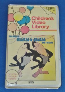 HECKLE And JECKLE And Friends VHS Clamshell 1984 DEPUTY DAWG Sad Cat