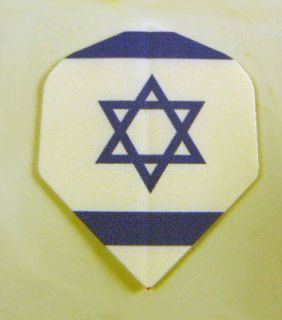 Dart Flights Israel Israeli Flag  1 Set +2 Bonus Sets
