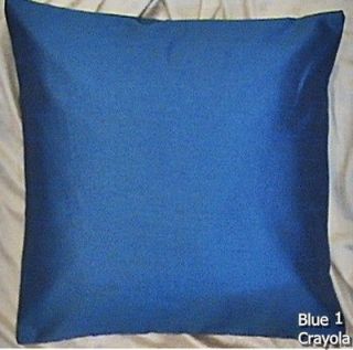 Plain Dupioni Silk Cushion Cover Decorative Indian Pillow Case12" 16" 18" 20"24" 