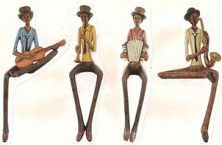 Large Seated Musician Figures available in 4 variations with FREE