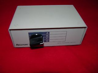 RECOTON DATA SWITCH A/B/C/D DATA TRANSFER SWITCH