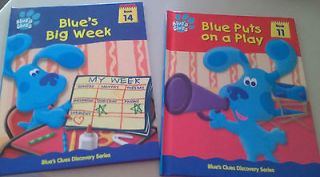 Authentic Blues Clues Hardcover Books x 2 No 11 & 14 RARE Collectibe
