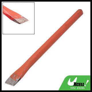 Hex Metal Red Handle Stone Carving Chisel Hand Tool