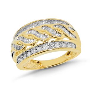 10k Gold 1 ct. T.W. Diamond Woven Ring