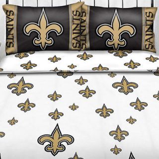 nEw NFL NEW ORLEANS SAINTS Logo TWIN SHEET SET   Football Sheets