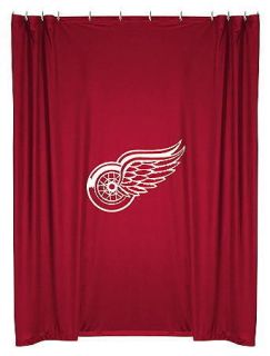 NEW DETROIT RED WINGS NHL Logo Fabric Shower Curtain