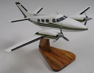 60 Beech Duke Beechcraft B60 Airplane Desk Wood Model Small