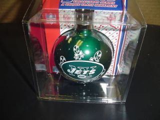 CHRISTMAS Tree Ornament football in display storage Box Candy Cane