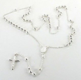 diamond rosary cross necklace