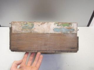 Vintage Old Used Wooden Carry Crate Brand Charles & Company Fruit Old