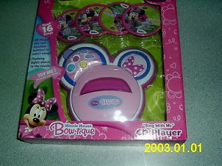 MINNIE MOUSE BOW TIQUE SING WITH ME CD PLAYER BRAND NEW DISNEY