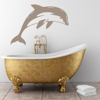 Diving Dolphin Bathroom Wall Stickers Wall Art Decal Transfers