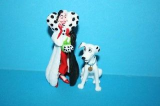 Disney Bully pvc figures 101 dalmatians Cruella & pongo