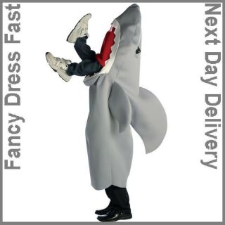 Adult Man Eating Shark Jaws Costume Std Fancy Dress