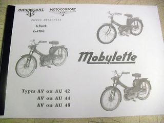 /Mope d/AV42/AV44/AV 48/In French/ Parts Book With Exploded Diagrams