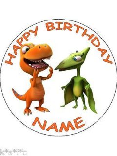 Dinosaur train 7.5 inch round Cake Topper Icing sheet or Rice Paper