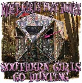 Hunting T Shirt Most Girls Play House Southern Girls Go Hunting Medium