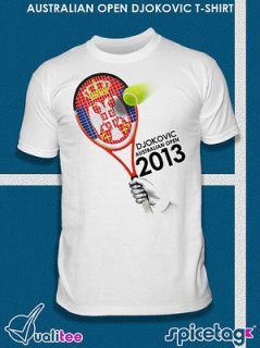 Novak Djokovic T shirt Australian Open Tshirt Tennis Championship 2013