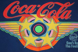 80s COCA COLA wings logo sweat shirt * OFFICIAL SOFT DRINK OF SUMMER