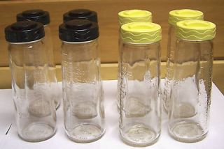 Eight VINTAGE GLASS BABY BOTTLES Infant Feeders – Hygeia by BALL