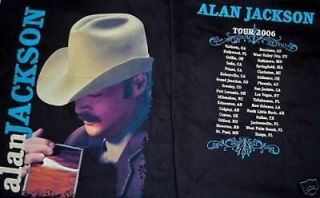 Alan Jackson  NEW 2006 Tour T Shirt  Medium $12.00 SALE