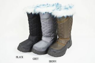 Womens Winter Snow Boots Water Resistant Insulated 3 color SZ 5 10