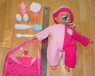 1999 CITITOY Talking Baby Doll Pink 13 including Accessories