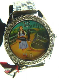 RARE DOROTHY FROM WIZARD OF OZ WATCH /FLEXIBLE METAL BAND /NEW
