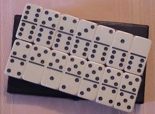 dominoes FREE SHIP STANDARD SIZE DOMINOS Ivory color Dbl 6 Set