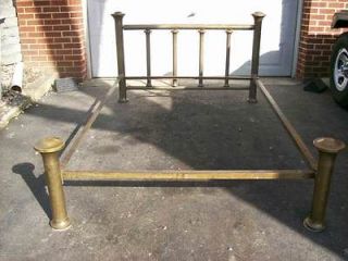 ANTIQUE DOUBLE BRASS BED