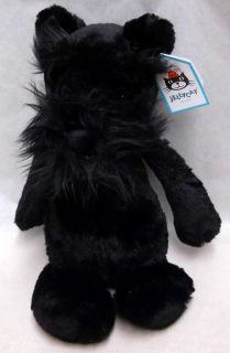 Jellycat 10 Plush Toy Black Dog Medium Bashful Scottie BAS3SO New
