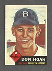 1953 Topps #176 Don Hoak RC   Brooklyn Dodgers   EX/MT+