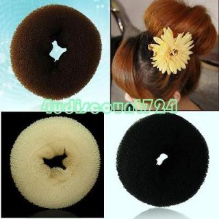 COLOR S M L SIZE FASHION DONUTS SHAPER HAIR STYLING BUN MAKER RING