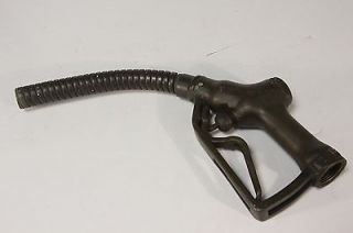 Antique McDonald Dubuque Brass Gas Pump Flexable Nozzle