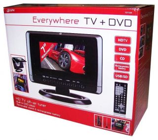 Portable DVD Player/ Portabe TV 1080i HD LCD Television GPX TD730B