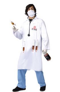 Dr. Shots Adult Mens Doctor Halloween Costume