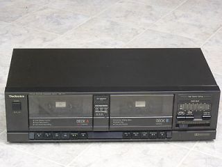 Vintage TECHNICS RS T17 DUAL CASSETTE DECK Dolby High Speed Synchro